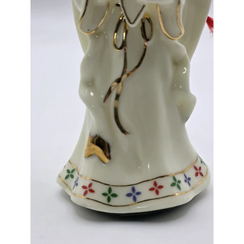 FORMALITIES BAUM BROS ANGEL WITH A HARP HANGING CHRISTMAS ORNAMENT Porcelain